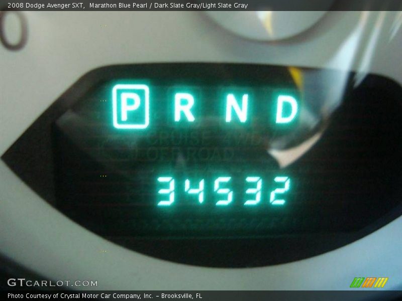Marathon Blue Pearl / Dark Slate Gray/Light Slate Gray 2008 Dodge Avenger SXT