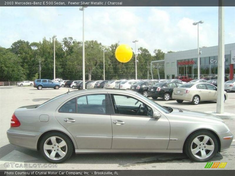 Pewter Silver Metallic / Charcoal 2003 Mercedes-Benz E 500 Sedan
