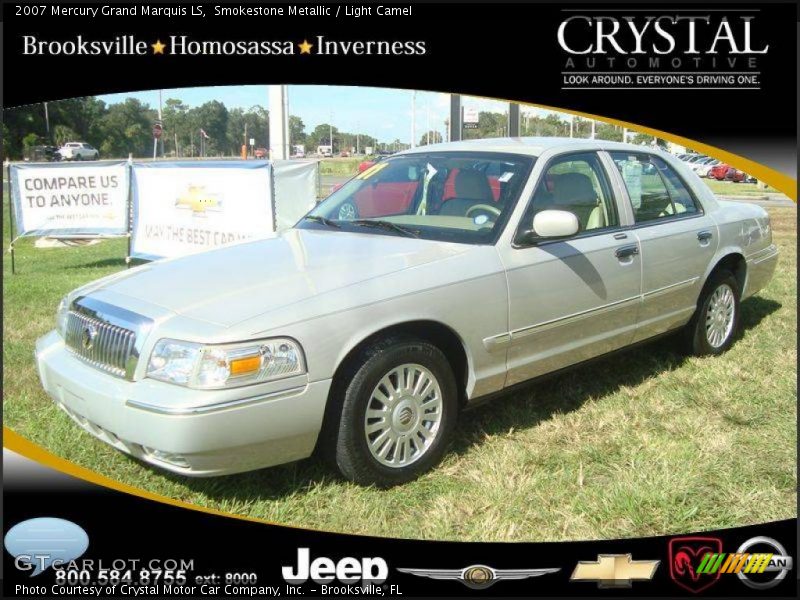 Smokestone Metallic / Light Camel 2007 Mercury Grand Marquis LS