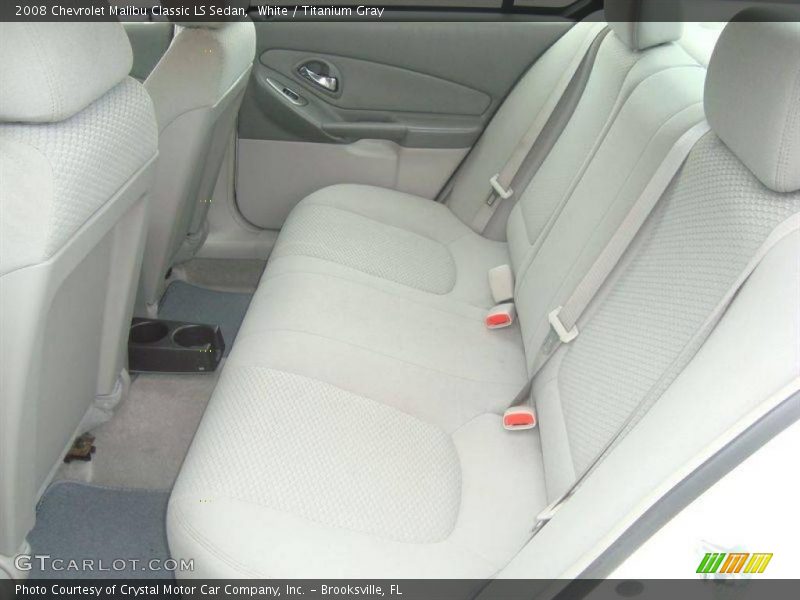 White / Titanium Gray 2008 Chevrolet Malibu Classic LS Sedan