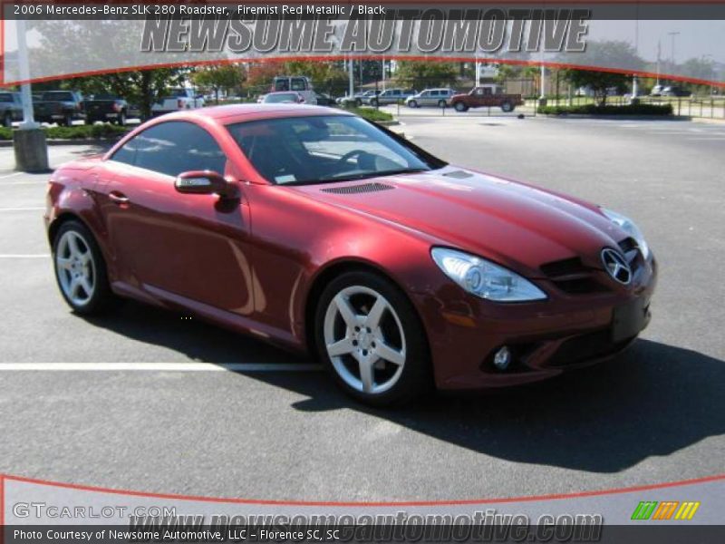 Firemist Red Metallic / Black 2006 Mercedes-Benz SLK 280 Roadster