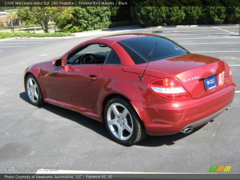 Firemist Red Metallic / Black 2006 Mercedes-Benz SLK 280 Roadster