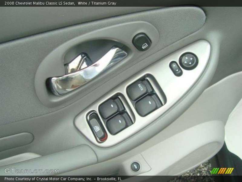 White / Titanium Gray 2008 Chevrolet Malibu Classic LS Sedan
