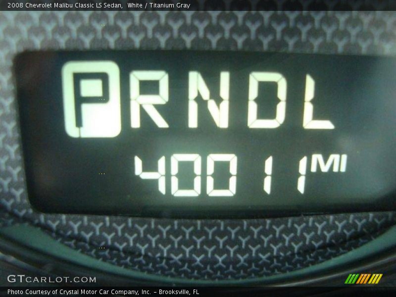 White / Titanium Gray 2008 Chevrolet Malibu Classic LS Sedan