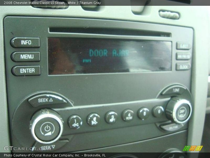 White / Titanium Gray 2008 Chevrolet Malibu Classic LS Sedan