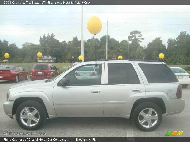 Silverstone Metallic / Light Gray 2008 Chevrolet TrailBlazer LT