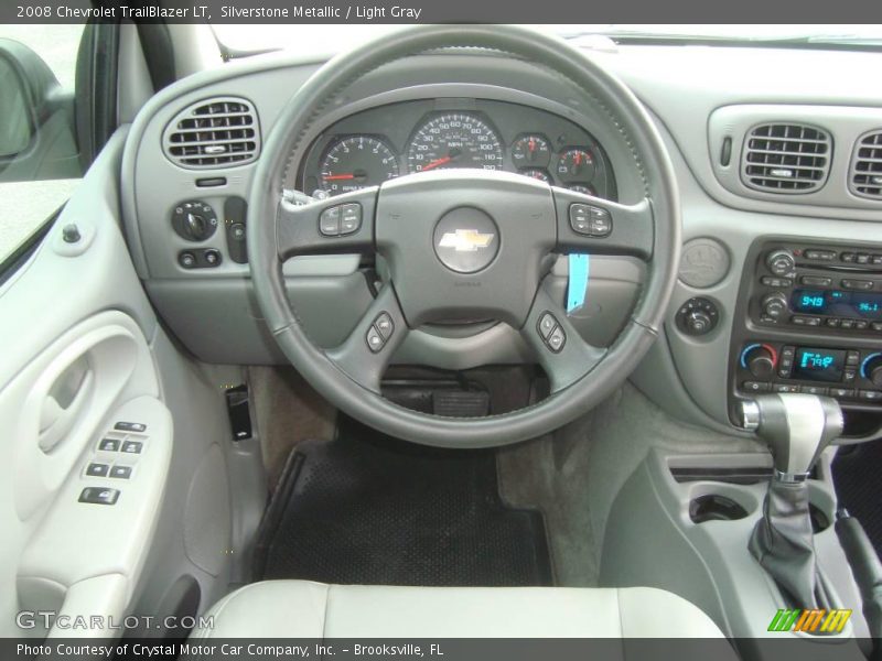 Silverstone Metallic / Light Gray 2008 Chevrolet TrailBlazer LT