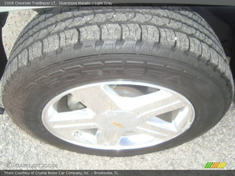 Silverstone Metallic / Light Gray 2008 Chevrolet TrailBlazer LT