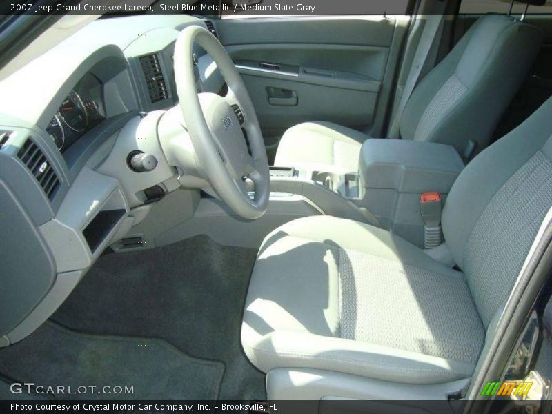 Steel Blue Metallic / Medium Slate Gray 2007 Jeep Grand Cherokee Laredo