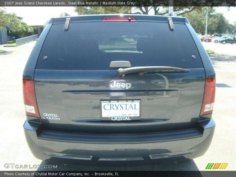 Steel Blue Metallic / Medium Slate Gray 2007 Jeep Grand Cherokee Laredo