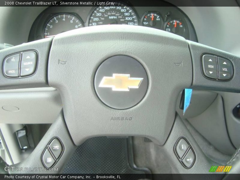Silverstone Metallic / Light Gray 2008 Chevrolet TrailBlazer LT