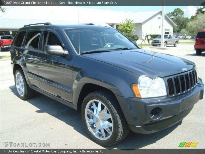 Steel Blue Metallic / Medium Slate Gray 2007 Jeep Grand Cherokee Laredo