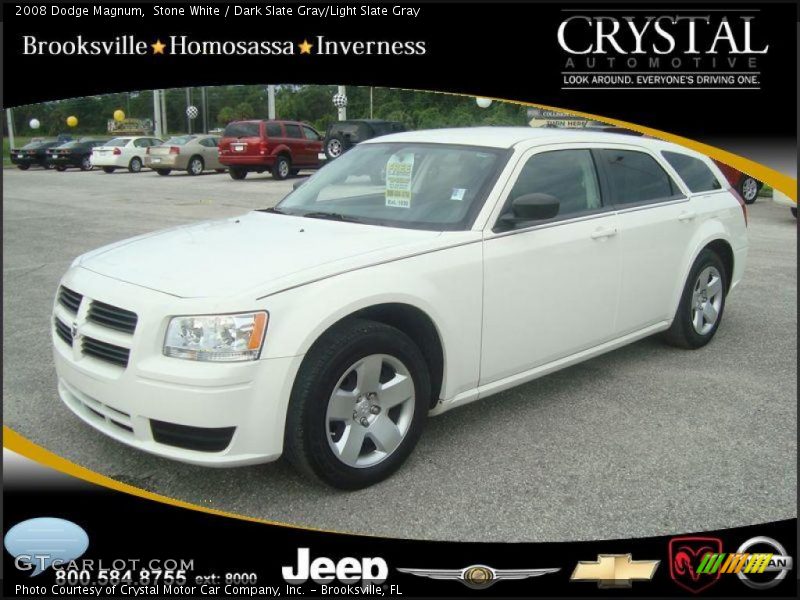 Stone White / Dark Slate Gray/Light Slate Gray 2008 Dodge Magnum