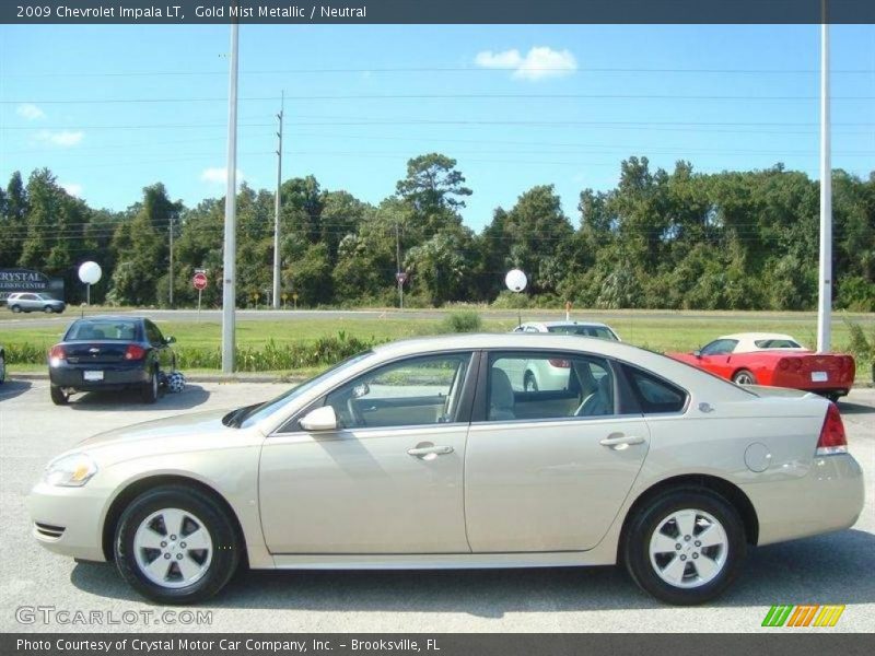 Gold Mist Metallic / Neutral 2009 Chevrolet Impala LT