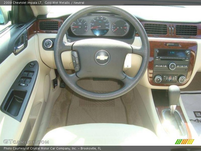 Gold Mist Metallic / Neutral 2009 Chevrolet Impala LT