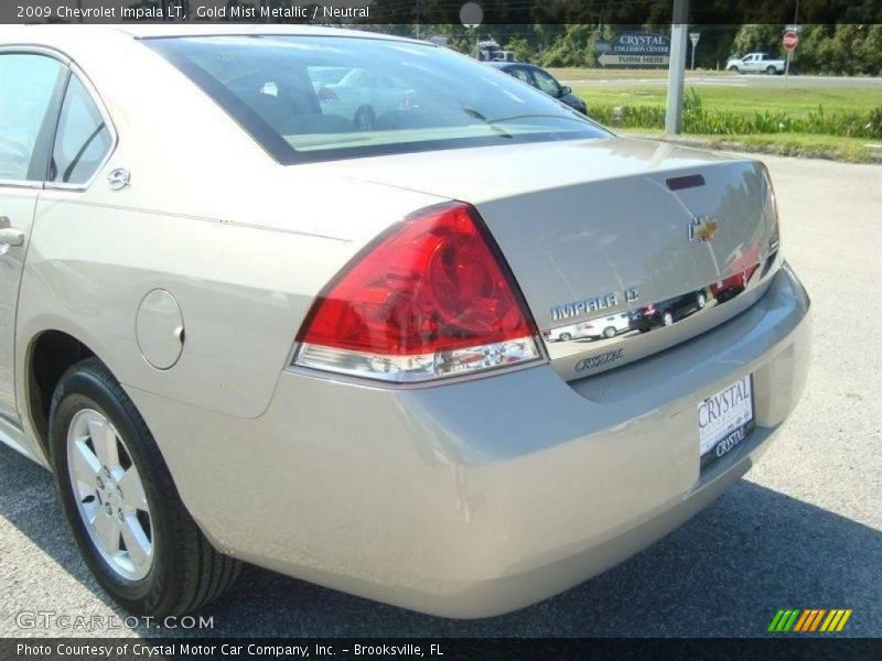 Gold Mist Metallic / Neutral 2009 Chevrolet Impala LT