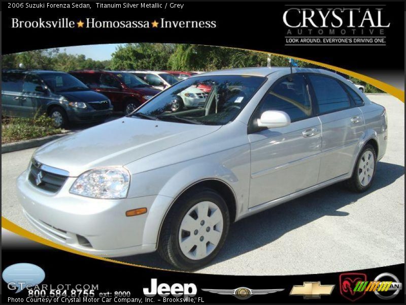 Titanuim Silver Metallic / Grey 2006 Suzuki Forenza Sedan