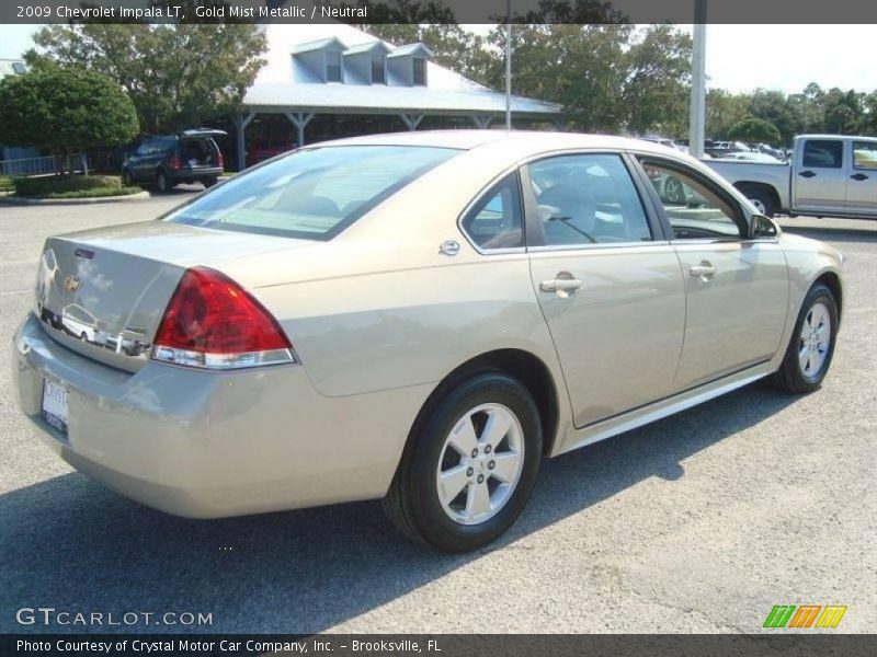 Gold Mist Metallic / Neutral 2009 Chevrolet Impala LT