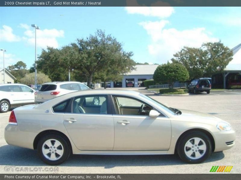 Gold Mist Metallic / Neutral 2009 Chevrolet Impala LT