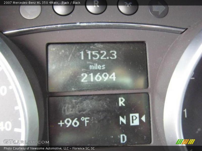 Black / Black 2007 Mercedes-Benz ML 350 4Matic