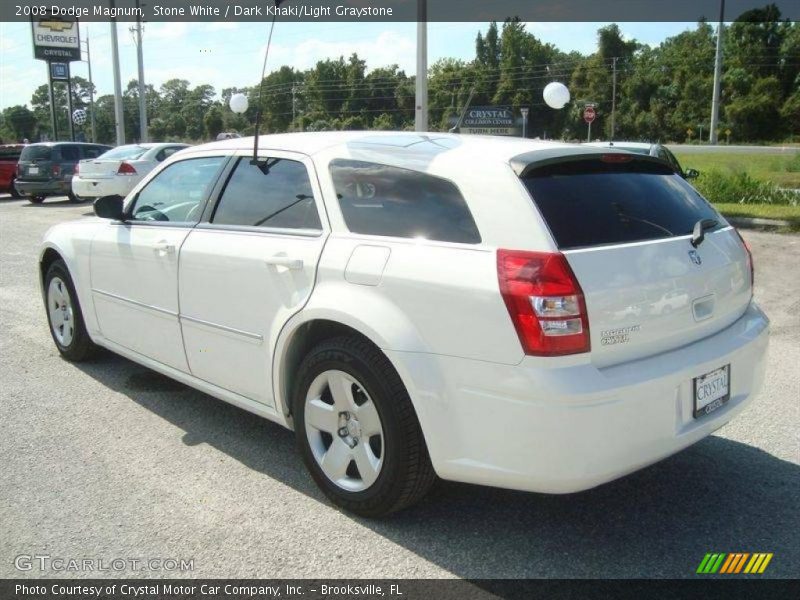 Stone White / Dark Khaki/Light Graystone 2008 Dodge Magnum