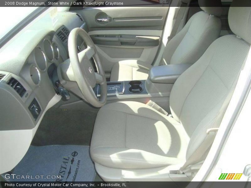 Stone White / Dark Khaki/Light Graystone 2008 Dodge Magnum