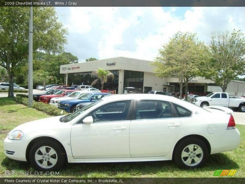 White / Gray 2009 Chevrolet Impala LT