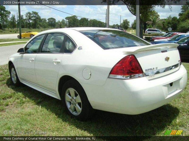 White / Gray 2009 Chevrolet Impala LT