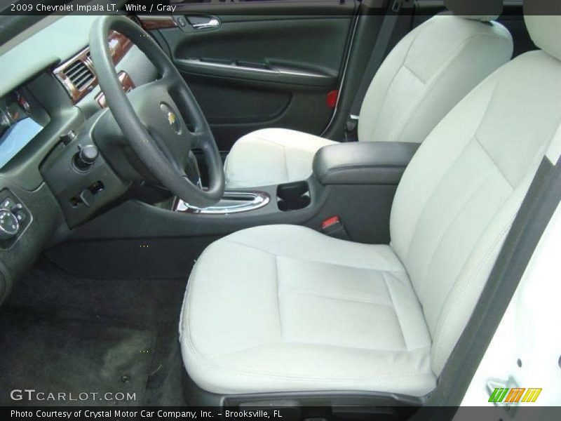 White / Gray 2009 Chevrolet Impala LT
