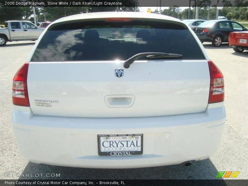 Stone White / Dark Khaki/Light Graystone 2008 Dodge Magnum