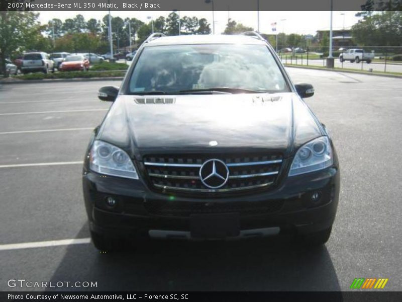 Black / Black 2007 Mercedes-Benz ML 350 4Matic