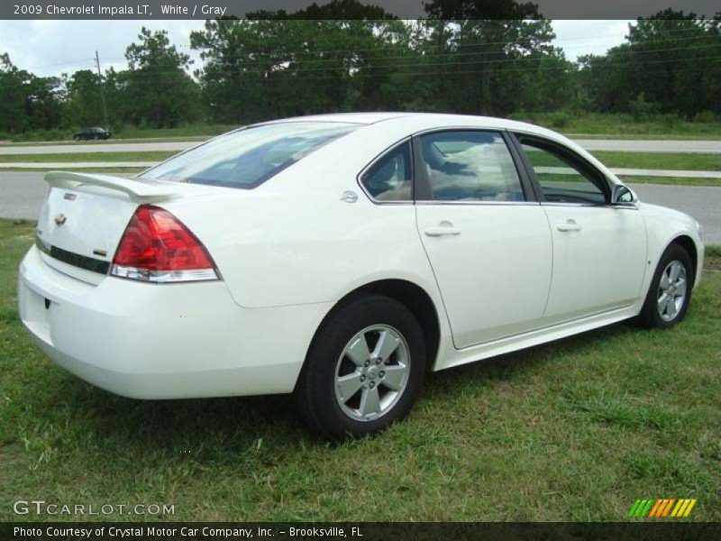 White / Gray 2009 Chevrolet Impala LT