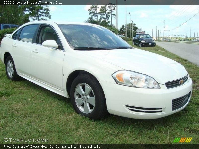 White / Gray 2009 Chevrolet Impala LT