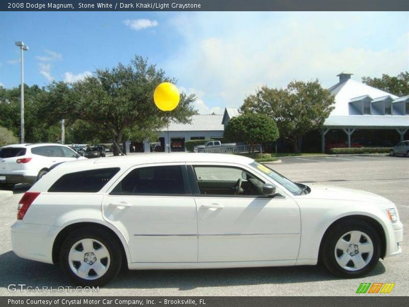 Stone White / Dark Khaki/Light Graystone 2008 Dodge Magnum