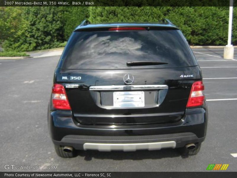 Black / Black 2007 Mercedes-Benz ML 350 4Matic