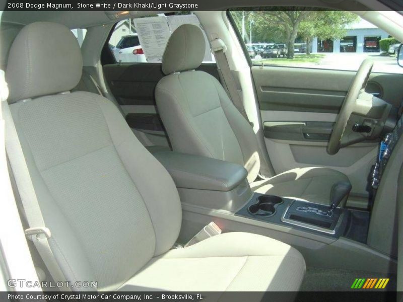 Stone White / Dark Khaki/Light Graystone 2008 Dodge Magnum