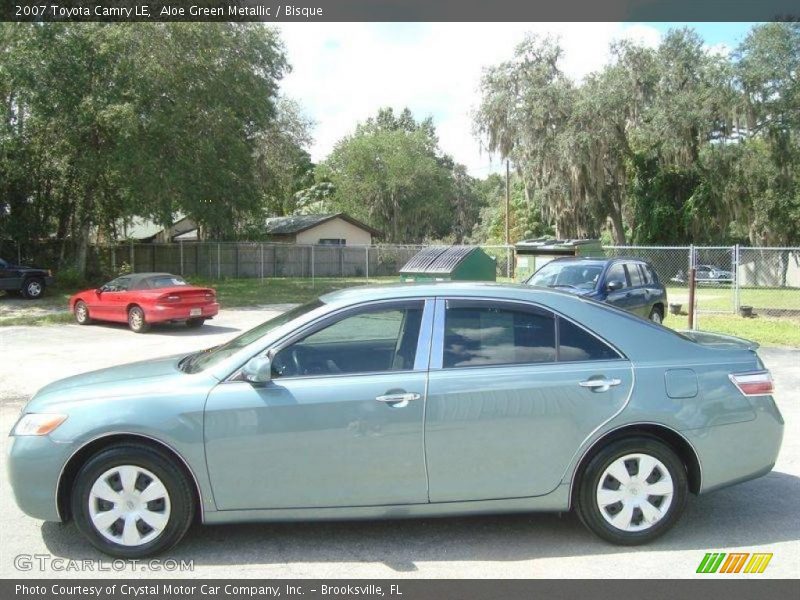 Aloe Green Metallic / Bisque 2007 Toyota Camry LE