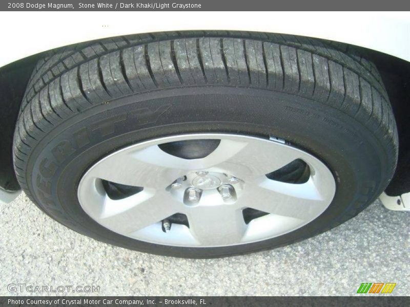 Stone White / Dark Khaki/Light Graystone 2008 Dodge Magnum