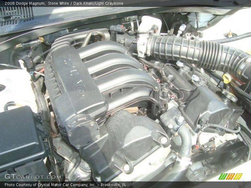 Stone White / Dark Khaki/Light Graystone 2008 Dodge Magnum