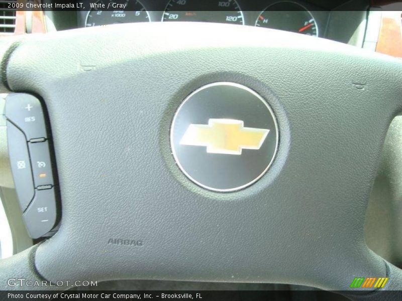 White / Gray 2009 Chevrolet Impala LT