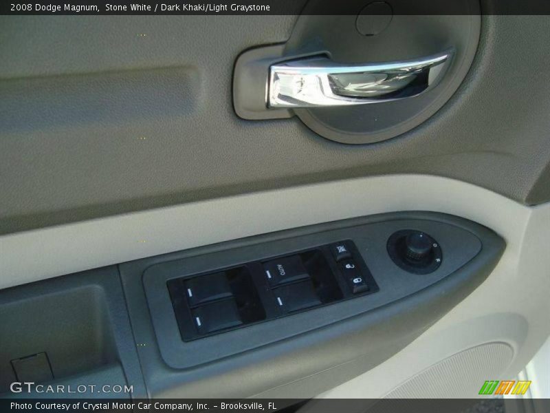 Stone White / Dark Khaki/Light Graystone 2008 Dodge Magnum
