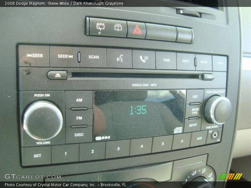 Stone White / Dark Khaki/Light Graystone 2008 Dodge Magnum