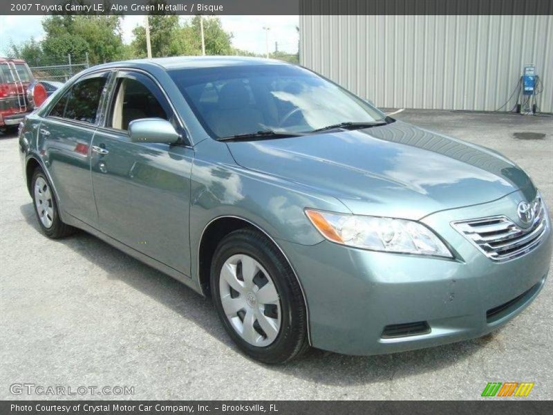 Aloe Green Metallic / Bisque 2007 Toyota Camry LE