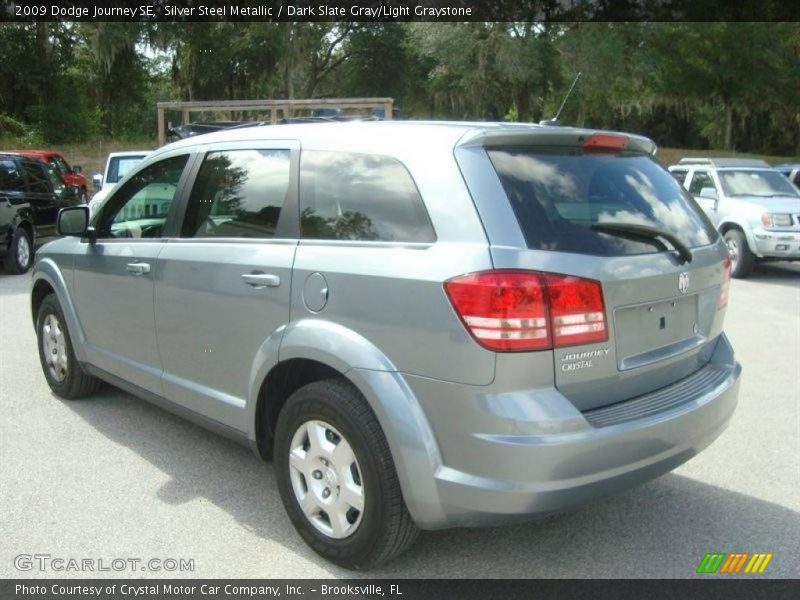 Silver Steel Metallic / Dark Slate Gray/Light Graystone 2009 Dodge Journey SE