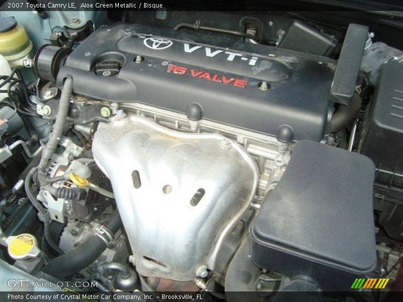 Aloe Green Metallic / Bisque 2007 Toyota Camry LE