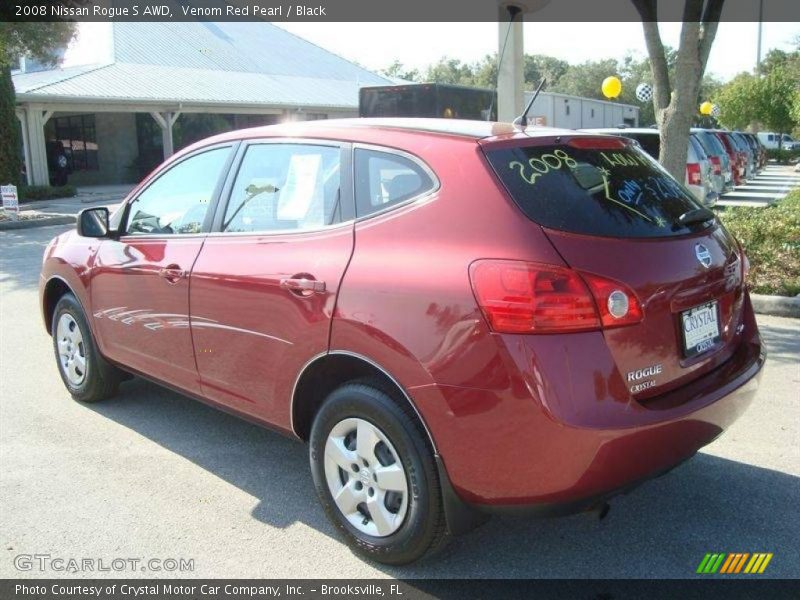 Venom Red Pearl / Black 2008 Nissan Rogue S AWD
