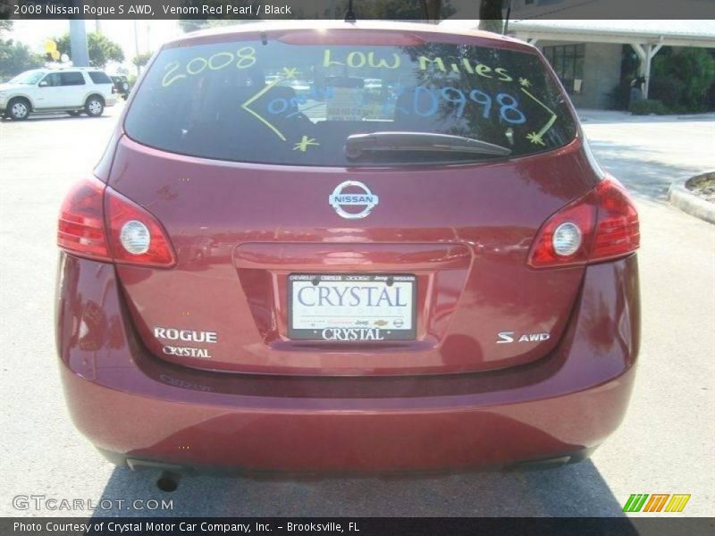 Venom Red Pearl / Black 2008 Nissan Rogue S AWD