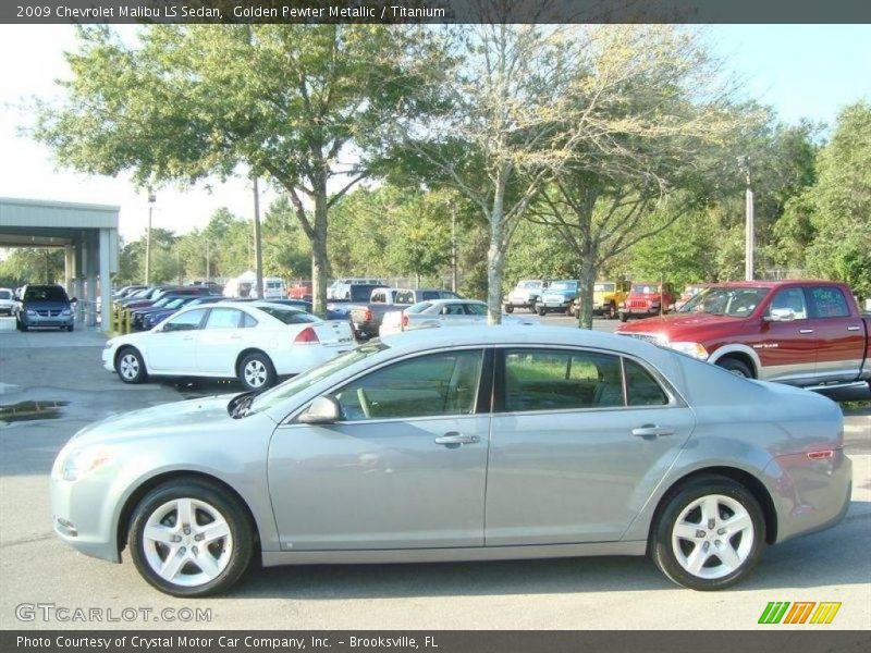 Golden Pewter Metallic / Titanium 2009 Chevrolet Malibu LS Sedan