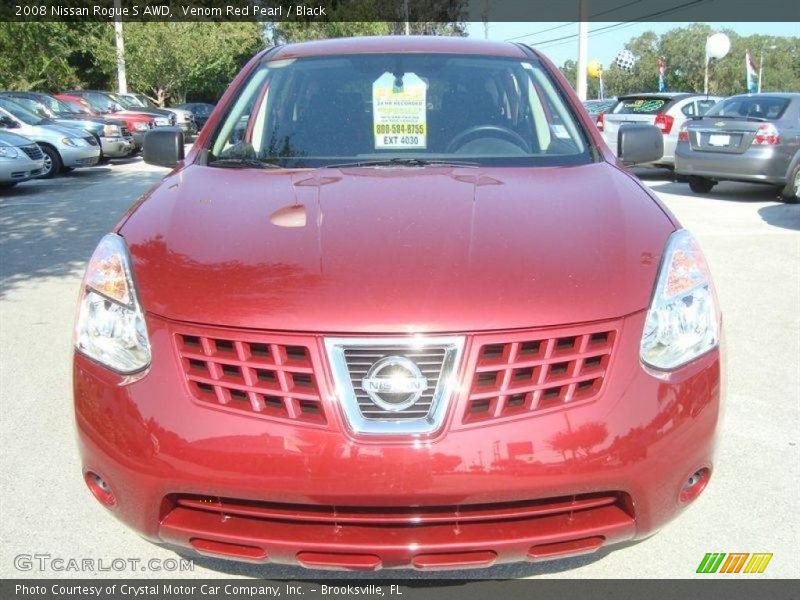 Venom Red Pearl / Black 2008 Nissan Rogue S AWD