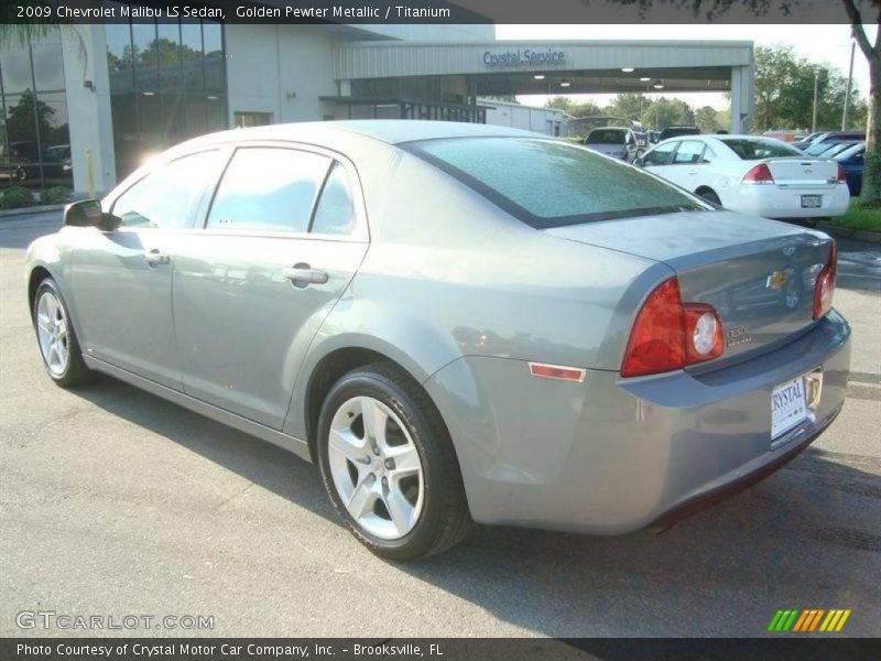 Golden Pewter Metallic / Titanium 2009 Chevrolet Malibu LS Sedan
